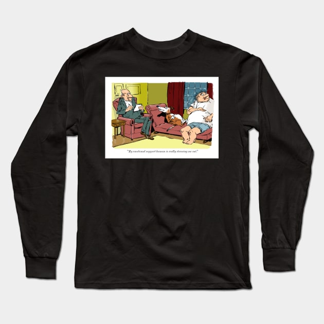 Emotional support. Long Sleeve T-Shirt by Steerhead